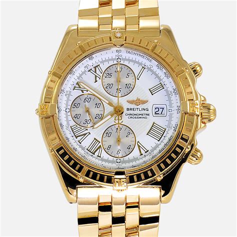 men's breitling gold chrono|breitling gold watch price.